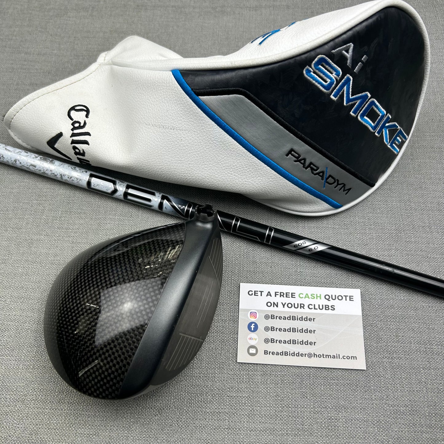 Callaway Paradym Ai Smoke Triple Diamond Driver-  Stiff Flex / 9 Degree