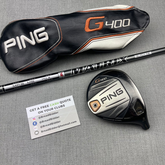 Ping G400 Fairway 3 Wood - Extra Stiff Flex / 14.5 Degree