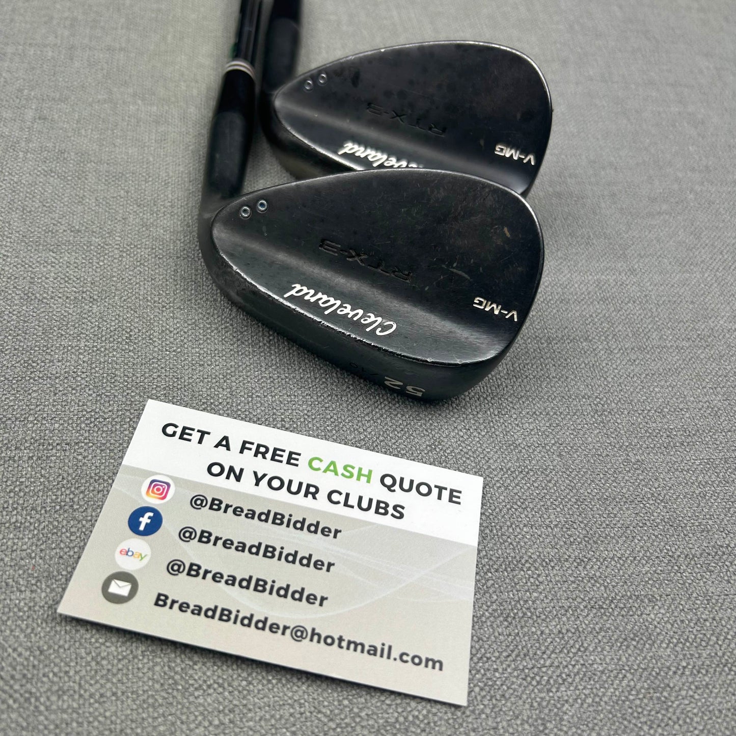 Cleveland RTX3 Black Wedges - Wedge Flex / 52 & 58 Degree